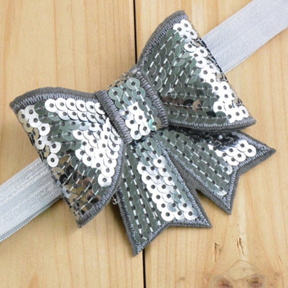 10 + 2FREE Sparkly Sequins Bow Headbands for Baby/Toddlers/Girls - Picture 16 of 16